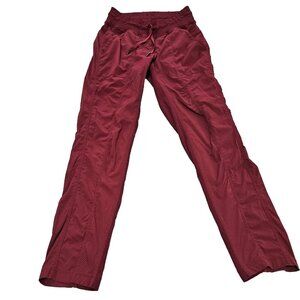 Lululemon  Mid-Rise Jogger Full Length Size 4 Burgundy